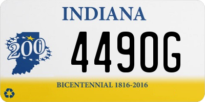 IN license plate 449OG