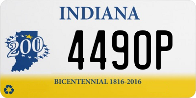 IN license plate 449OP