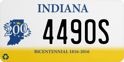 IN license plate 449OS