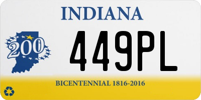 IN license plate 449PL