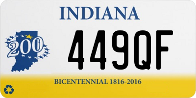 IN license plate 449QF