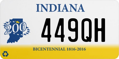 IN license plate 449QH