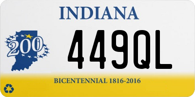 IN license plate 449QL