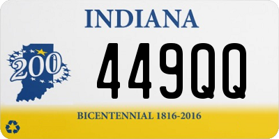 IN license plate 449QQ