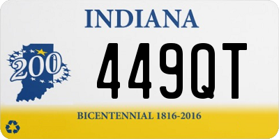 IN license plate 449QT