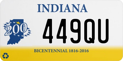 IN license plate 449QU