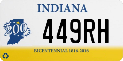 IN license plate 449RH