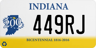 IN license plate 449RJ