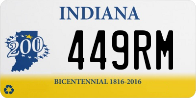 IN license plate 449RM