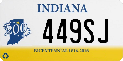 IN license plate 449SJ