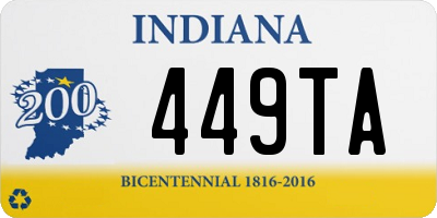 IN license plate 449TA