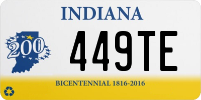 IN license plate 449TE