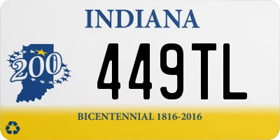 IN license plate 449TL