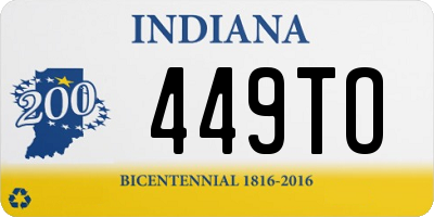 IN license plate 449TO