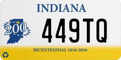 IN license plate 449TQ
