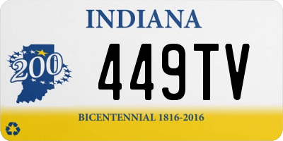 IN license plate 449TV