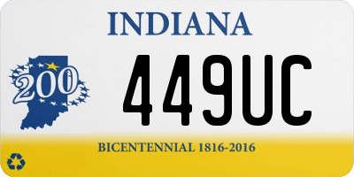 IN license plate 449UC