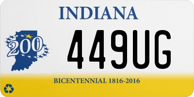 IN license plate 449UG