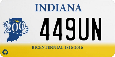 IN license plate 449UN