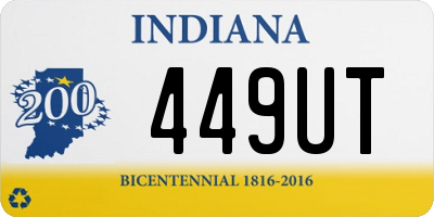 IN license plate 449UT