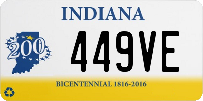 IN license plate 449VE