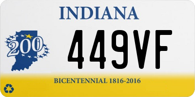 IN license plate 449VF