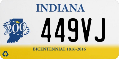 IN license plate 449VJ