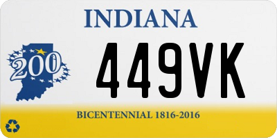 IN license plate 449VK