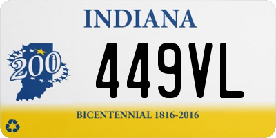 IN license plate 449VL