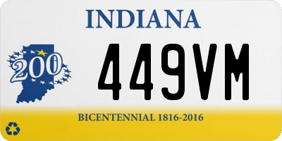 IN license plate 449VM