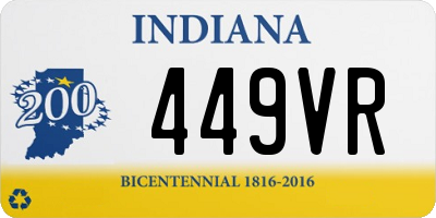 IN license plate 449VR