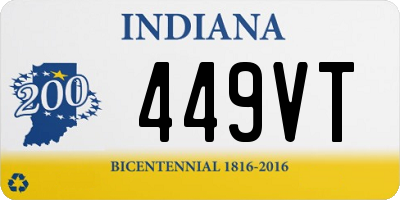 IN license plate 449VT