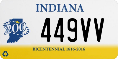 IN license plate 449VV