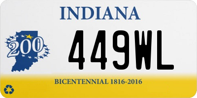 IN license plate 449WL