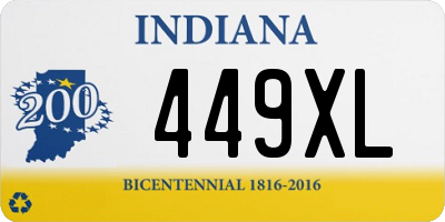 IN license plate 449XL