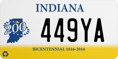 IN license plate 449YA