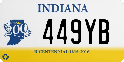 IN license plate 449YB