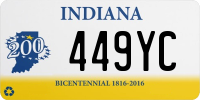 IN license plate 449YC