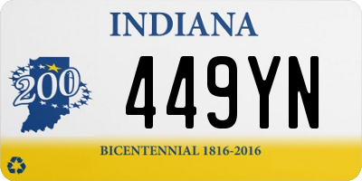 IN license plate 449YN