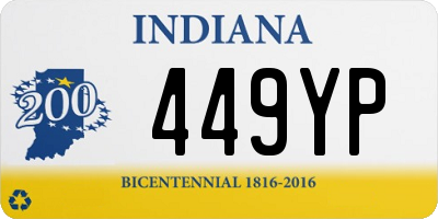 IN license plate 449YP