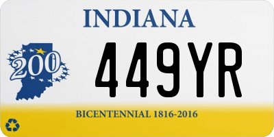 IN license plate 449YR