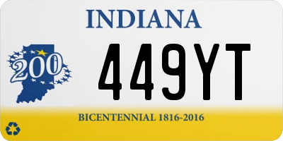 IN license plate 449YT