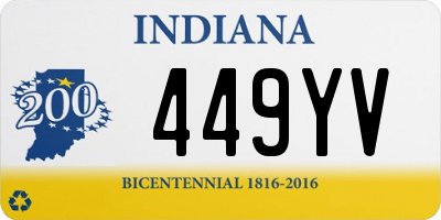 IN license plate 449YV