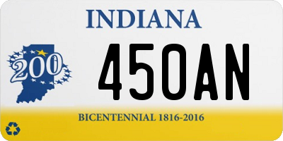 IN license plate 450AN