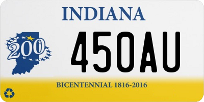 IN license plate 450AU