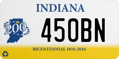 IN license plate 450BN