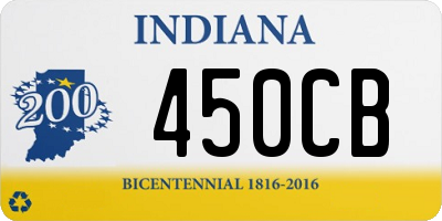 IN license plate 450CB