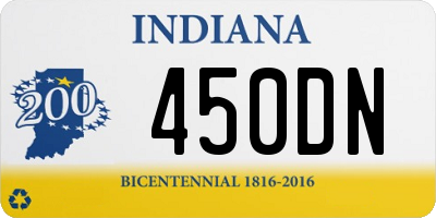 IN license plate 450DN