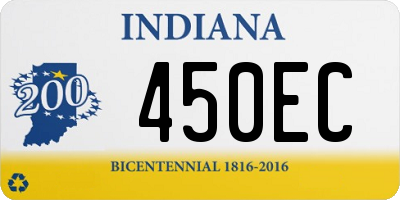 IN license plate 450EC