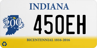 IN license plate 450EH